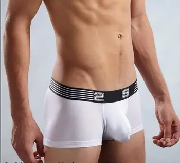 Fierbinte Bărbați Boxeri Pantaloni Scurți Sexy Sex Masculin Modal Solid Confortabil Chiloții Anti Bacteriene Respirabil Lenjerie Intima Boxeri En-Gros