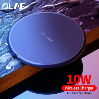 Olaf 10W Rapid Încărcător Wireless Pentru Samsung Galaxy S9/S9+ S10 S8 Nota 8 USB Qi Charging Pad pentru iPhone 11 Pro XS Max XR X 8 Plus
