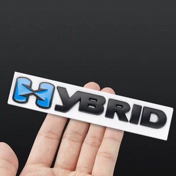 3D Aluminiu Metal HIBRID Logo Emblema Corpului Mașină, Autocolante, Decalcomanii Auto Decorare Styling Pentru Cadillac, Chevrolet, Suzuki, Toyota, Subaru