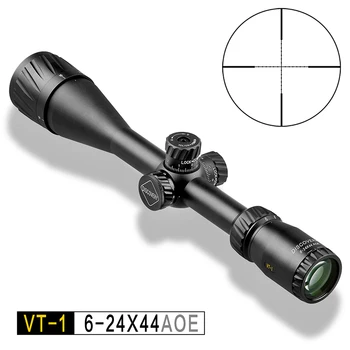 Descoperirea VT-1 6-24X44AOE de Vanatoare Optica Pușcă Domenii Aprins Mil-Dot Reticul Pistol cu Aer Tactice obiective Turistice Cu Parasolar