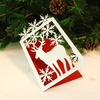 Moare Metal cerb de Crăciun felicitare de Tăiere Moare Matrita pentru DIY Scrapbooking Relief Hârtie CardsCrafts Mor Reduceri Noi 2020