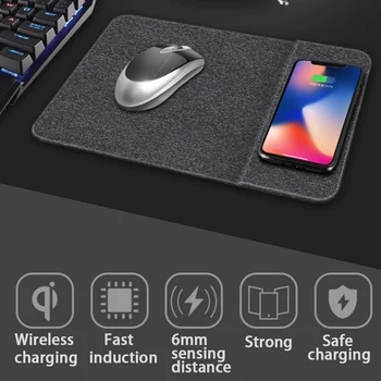 De înaltă calitate Qi Telefon Mobil Încărcător Wireless de Încărcare Mouse Pad Mat Pentru IPhone X /8 8Plus Pentru Samsung