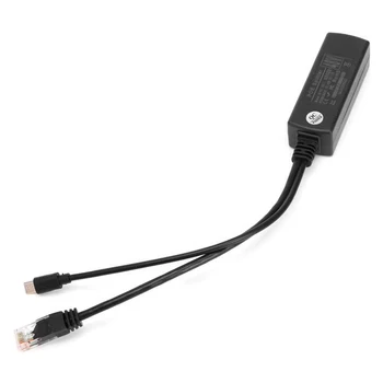Eliberare rapidă Ușor Splitter RJ45 POE Power Over Ethernet 48V la 5V Micro USB 2.5 KV Portabil pentru Raspberry Pi