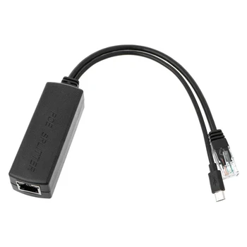 Eliberare rapidă Ușor Splitter RJ45 POE Power Over Ethernet 48V la 5V Micro USB 2.5 KV Portabil pentru Raspberry Pi