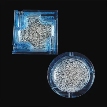 DIY Cristal Rășină Epoxidică Mucegai Oglindă Mare Scrumiera Mucegai Silicon Pătrat Cerc Diamant Cenușă Cutie de Depozitare Mucegai