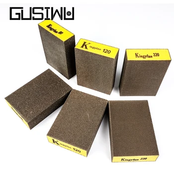 GUSIWU 2/3Pcs Slefuire Lustruire Burete 80/120/220 Grit Lavabil Resuable Bloc de Slefuire de Lustruire de Metal și Lemn