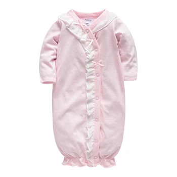 Honeyzone Sac De Dormit Pentru Copii Roz Solid Pentru Sugari Halate Pijamale Copii Pijamale Pijamale Pentru Copii Nou-Născuți Camasa De Noapte, Pijamale, Halate