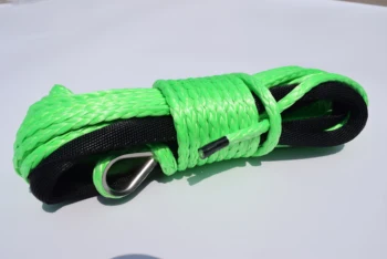 Verde 6mm*15m Coarda Sintetic,Troliu ATV Linie,Kevlar Winch Rope 6mm,Troliu ATV Accessaries,Plasma Rope