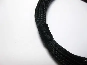 50 Metri Cablu Negru String Fir de Linie 1mm Poliester Cerat Răsucite accesorii decorative