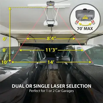 Dual 2 Mașină Cu Laser Garaj Auto Senzor De Parcare Auto Reverse Backup Parcare Monitor Radar Detector Sistem De Iluminare Display