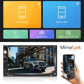 Podofo Android Auto 2Din Radio-1+16GB/2+16GB/2+32GB 7