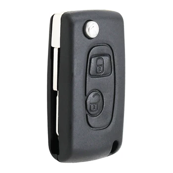 Dedicat Pentru Peugeot Butonul 2 206 307 407 Converti la Noi de la Distanță Flip Key Fob Pliere Cheia Caz Capacul Carcasei telecomenzii