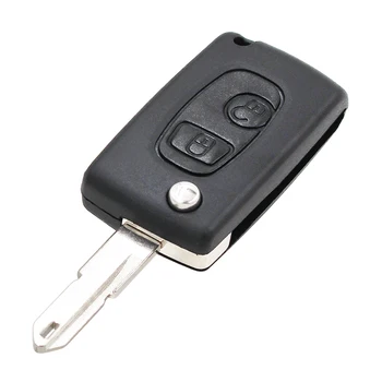 Dedicat Pentru Peugeot Butonul 2 206 307 407 Converti la Noi de la Distanță Flip Key Fob Pliere Cheia Caz Capacul Carcasei telecomenzii