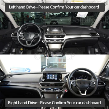 Pentru Honda Accord 10 2018 2019 2020 Anti-Alunecare, Anti-uv Mat tabloul de Bord Pad Acoperire Parasolar Dashmat Proteja Dash Covor Accesorii