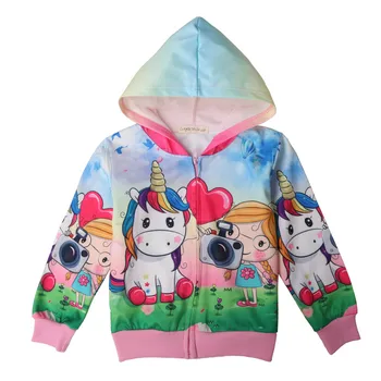Little pony haine fete haine copii haine lumea mea jacheta copii jachete pentru fete unicorn jacheta de iarna cu Gluga Desene animate