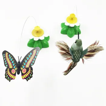Cat Electrice Rotative Jucarie Fluture Colorat Pasăre Animal Scaun Zero Amuzante Jucarii Pentru Pisici Pisoi Jocuri De Inteligență Trainning
