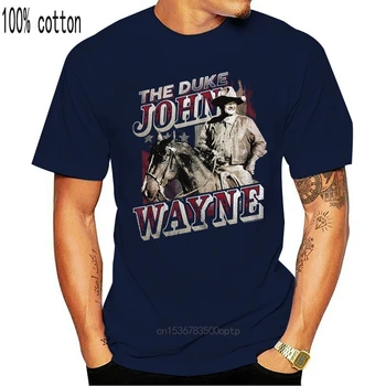 John Wayne Duci Călare MenS T Shirt Cowboy Vest Erou De Legenda Icon