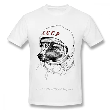 CCCP tricou Laika Călător Spațiu Tricou Barbat de Calitate URSS Uniunea Sovietică KGB Tricou Casual de Vara Tees