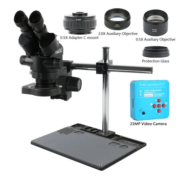 3.5-90X Lipit Microscop Stereo Trinocular Suport Lentile 38MP HDMI USB Camera Video Digitala Pentru Reparații Instrumente Telefon Mobil