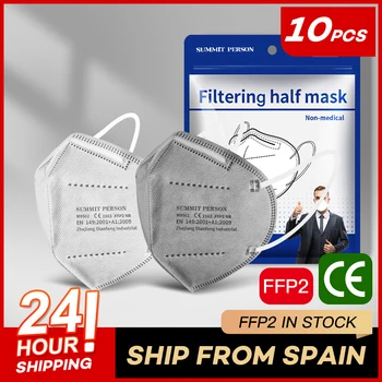 Adulți Anti PM2.5 masca pentru fata Gurii de Respirat Negru Respirabil Maske Mascherine FFP2 articole pentru acoperirea capului gura aprobat igienice măști