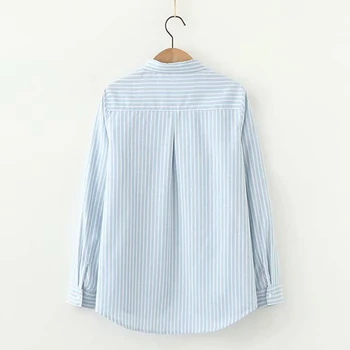 GOPLUS Femei Bluza Office Lady Dungi Camasi Plus Dimensiune coreean Femei Topuri si Bluze Bluzeczki Damskie Camisas Mujer C9754