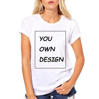 Femei T Shirt De Imprimare Propriul Design Personalizat Text Nume Personalizat Mesaj/Imagine Unisex Înaltă Calitate Tricou Pentru Femei Plus Dimensiune