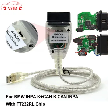 VSTM INPA K+can Pentru BMW Cu Cip FT232RL & Comutator Auto de Diagnosticare Scaner de coduri de Interfata Pentru BMW D-POATE/PT-CAN/K-POATE 1998-2008