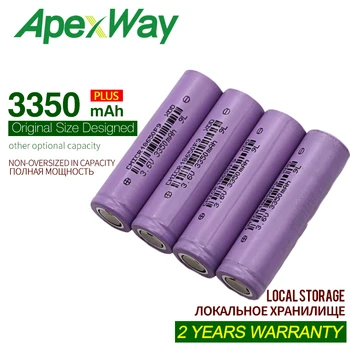 ApexWay 4BUC 3.6 V 3350mAh 18650 baterie reincarcabila celule de descărcare de gestiune CMICR18650F9 Li-ion 3.6 V +cutie