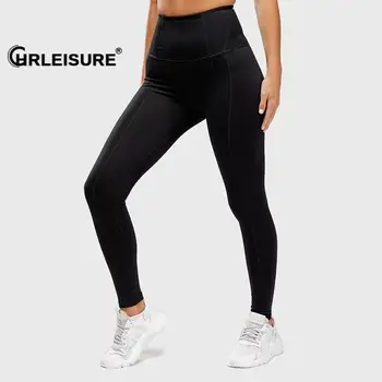 CHRLEISURE Fitness Femei Jambiere Talie Mare Legging Anti Celulita Push-Up Pantaloni Stramti Respirabil Transpirație