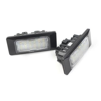 Masina de 18 SMD LED-uri de Lumină de inmatriculare fara Eroare Lampă Pentru AUDI A4 B8 A5 S5 Q5 RS5 A7 A6 C7 TTS TT RS Pentru VW Passat B6 B7, Jetta MK6