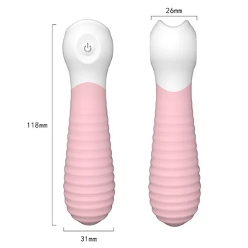 9 Viteza Cu Dungi Vibrator Puternic Mini G-Spot Glonț Pentru Incepatori Stimularea Clitorisului Adult Produs Jucarii Sexuale Vibratoare Femei
