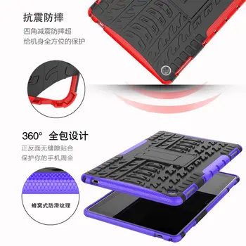 Pentru Huawei Mediapad M5 Lite caz 10.1 inch BAH2-L09 BAH2-W19 BAH2-W09 Armura caz Comprimat TPU+PC rezistent la Șocuri Capacul suportului