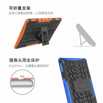 Pentru Huawei Mediapad M5 Lite caz 10.1 inch BAH2-L09 BAH2-W19 BAH2-W09 Armura caz Comprimat TPU+PC rezistent la Șocuri Capacul suportului