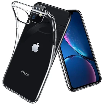 10buc 0,3 mm Silicon Moale TPU Transparent Caz Pentru iPhone 12 Mini 11 Pro Max XS XR X 8 7 6 6S Plus SE Cer Slim Crystal Capac