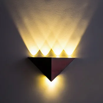 Modern Triunghi Led Lampă de Perete AC90-265V Putere Mare Led lumina de perete Acasă de Iluminat de aluminiu de perete led corp de iluminat pentru decor acasă