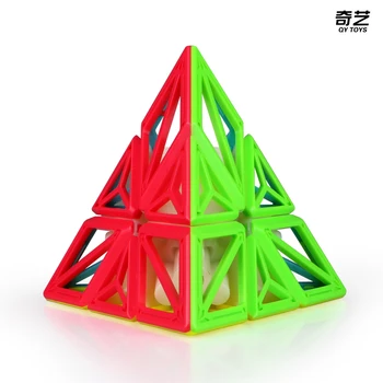QiYi ADN Avion Concavă triunghi Magic Cube 3x3x3 Cubo Magico Rochie de Relief Jucărie Jucării Educative pentru Copii de 6 Y Cadouri de Craciun