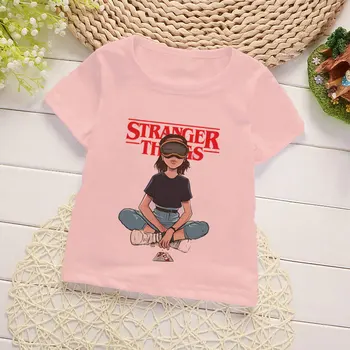 Noi Maneca Scurta Fete T-shirt Noutate Lucruri ciudate Camiseta Copii Baby Tricou de Vara Streetwear Unisex Topuri Tricou Baiat Fata