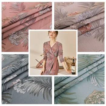 Jacquard tesatura blana excelent calitate tesatura de cusut materiale pentru BRICOLAJ femei rochie de cusut design materiale