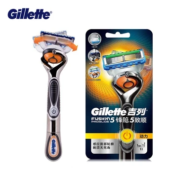 Original Gillette Fusion Power Razor Om Manualul De Ras Proglide Flexball Bărbați Barba Precizie De Siguranță Curat Direct De Ras