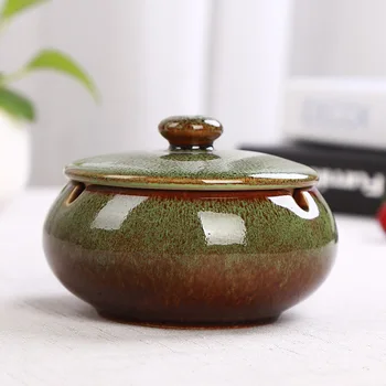 9 Culori Ceramice Mari Scrumiera Creativ Retro Simplu Chineză Scrumieră Decor Acasă Accesorii De Fumat Ceramica Jar Arzător