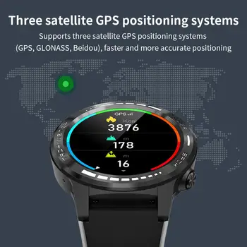 Bakeey M7 GPS+GLONASS+BEIDOU Poziționare Busola Altimetru Barometru în aer liber, Ceas Heart Rate Monitor de Presiune sanguina Ceas Inteligent
