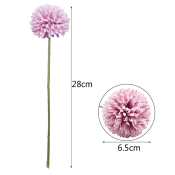 5Pcs 6.5 cm Floare Păpădie Minge de Simulare Flori Buchet Artificial Acasă Ghivece de Flori Aranjament Nunta Exploatație Flori