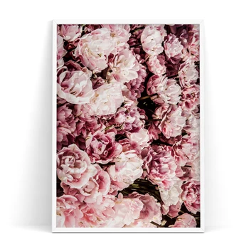 Poster de Arta Fard de obraz Roz de Flori Plajă Decor Scandinav Art Postere si Printuri de Arta de Perete Panza de Imprimare Poza Perete pentru Camera de zi