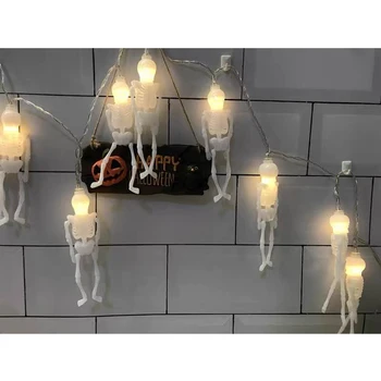 Dovleac de Halloween Craniu fantomă Fantomă Gheare în Formă de Șir LED Lumina de Culoare Opțional 1m-5m Cutie Baterie de Alimentare lumini Decorative