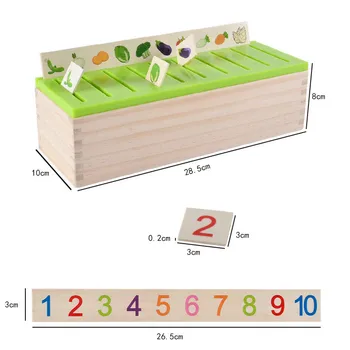 Cunoștințe matematice de Clasificare Cognitive Potrivire Copiii Montessori Devreme de Învățământ Afla Jucărie Cutie de Lemn Cadouri pentru Copii