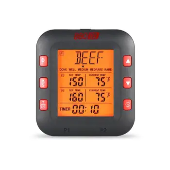 Inkbird BG-CT2C GRĂTAR Termometru de Carne de Bucătărie Asistent de Gătit cu Cronometrul de Alarmă și de Calitate Alimentară Sonde