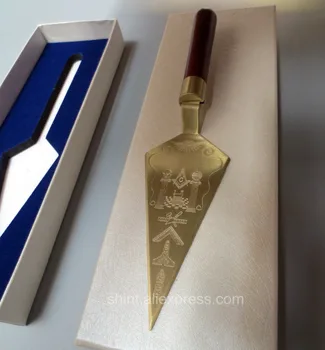 Masonice Mistrie Maestru Mason Mason Cadou Metal Placare cu Aur Gravat Suvenir Ambarcațiuni în cutie