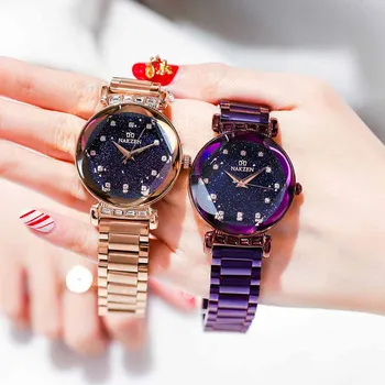 NAKZEN de Moda de Lux Doamnelor Cuarț Ceas din Oțel Inoxidabil Ceas de mână Viața Impermeabil Ceas Femei Ceas Cadouri Pentru Femei Relojes