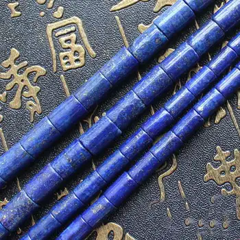 10x6,12x9mm Destul de Lapis Lazuli Tub de Forma Margele Vrac 15