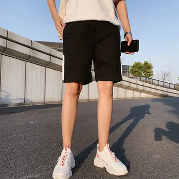 Barbati pantaloni Scurti Solid Largi Picior de Vară Liber de Buzunar Harajuku Retro Modă BF Ulzzang Chic Casual All-meci Casual de Vacanta Nou